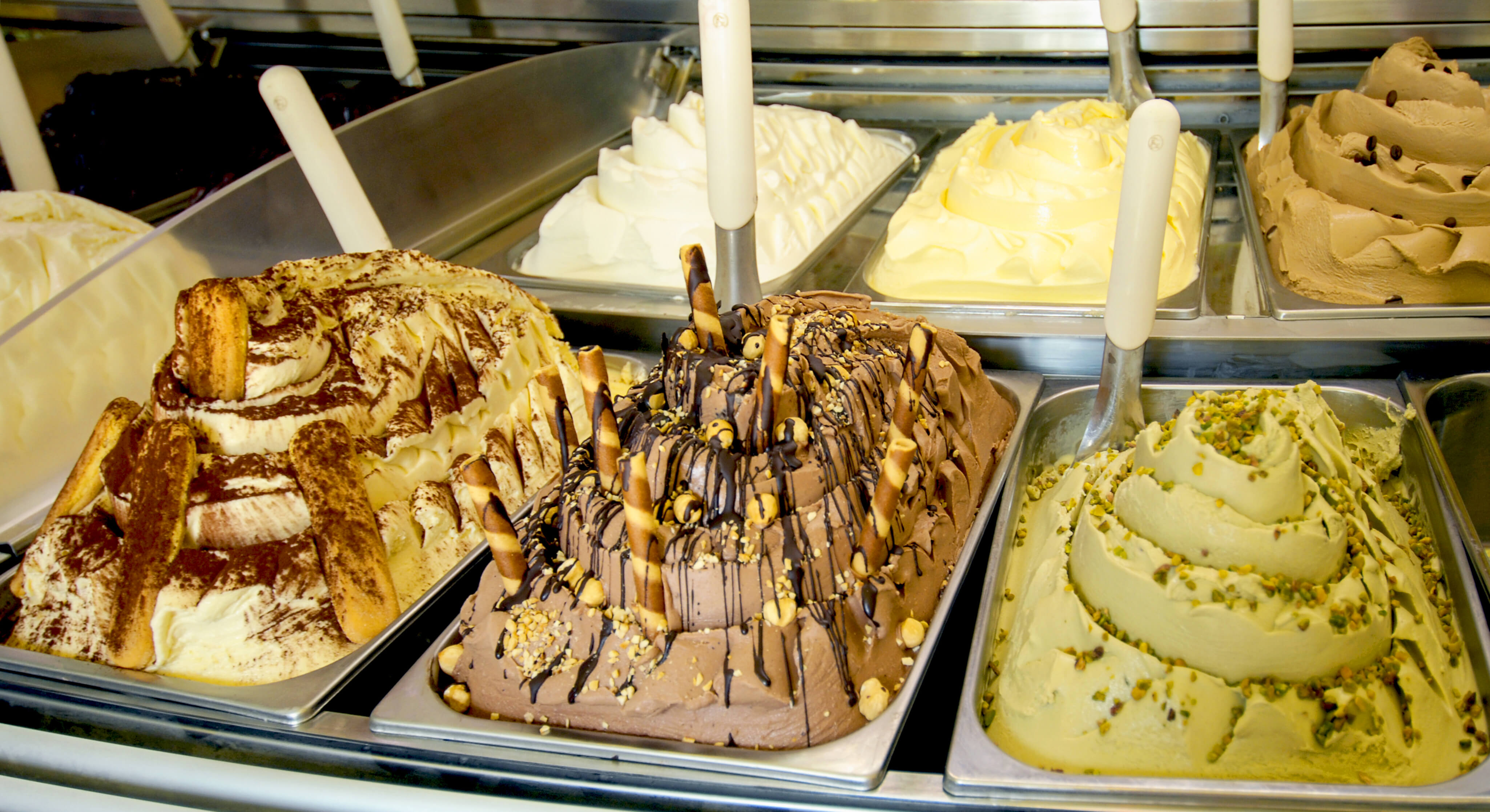 פסטות להכנת גלידה איטלקית (טעמים לגלידה)