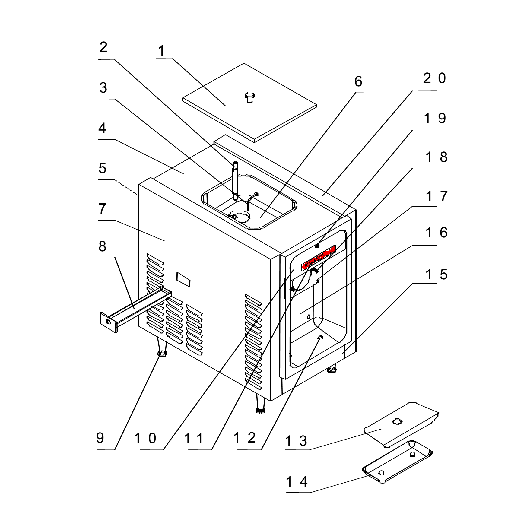 מכונה לגלידה, מכונות גלידה וציוד לגלידריות Ice Royal