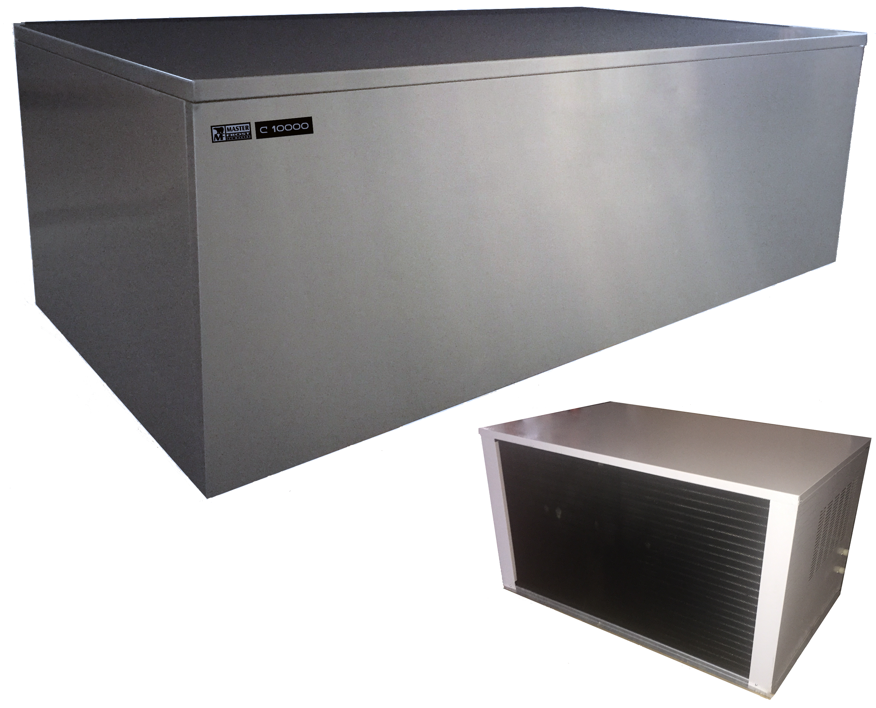 מכונת קרח תעשייתית C-10000 לייצור 1200 ק"ג קוביות קרח