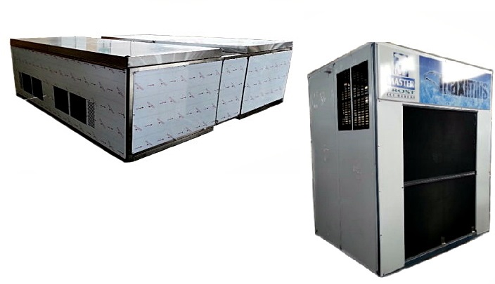 מכונת קרח תעשייתית C-30000 לייצור 3 טון קוביות קרח